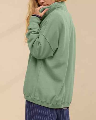Image of Gacaky Sweatshirt for Women Oversized Casual Long Sleeve Button Henley Neck Pullover Tops Fashion Outfits Clothes