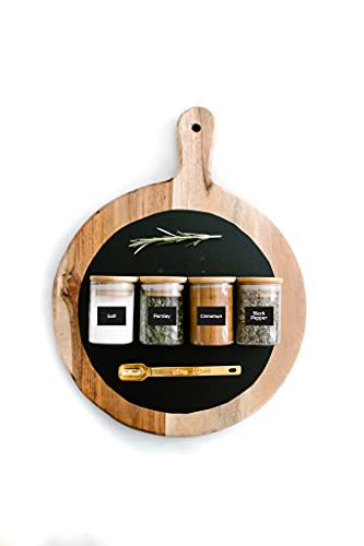 Savvy & Sorted Chalkboard Labels Stickers + White Chalk Pen | 96 Chalkboard Labels For Jars | Chalk Labels For Containers Pantry Labels Chalk Stickers | Removable Labels | Chalkboard Stickers Labels #TOP1