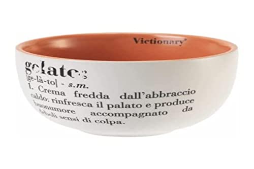 Villa d'Este Home Tivoli Juego de 2 copas de helado Victionary de hueso china, 250 ml