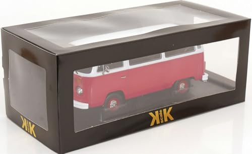 Volks Bus T2B Rojo y Blanco 1972 1:18 KK Scale miniatura 6