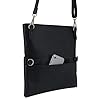 Expatrié Pochette soirée femme noir Marie sac à main pour femmes en faux cuir - Sac à bandoulière polyvalent en cuir végétale & pochette pliable pour femmes - Clutch élégante & sac d'épaule #3
