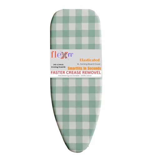 Flexitt Supersize Smartfit Extra Large Ironing Board Cover 145x54cm XL ironing board cover padded