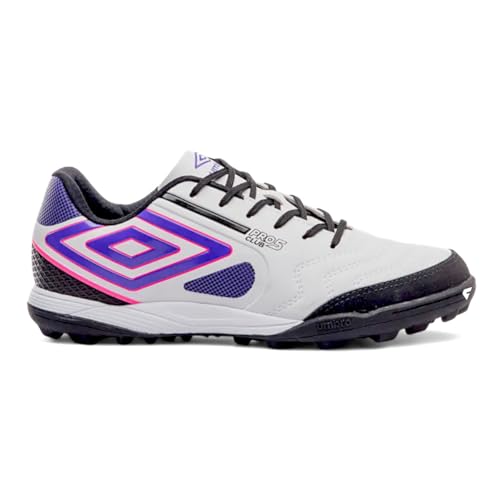 Chuteira Umbro Pro 5 Bump Club Society Branca e Preta