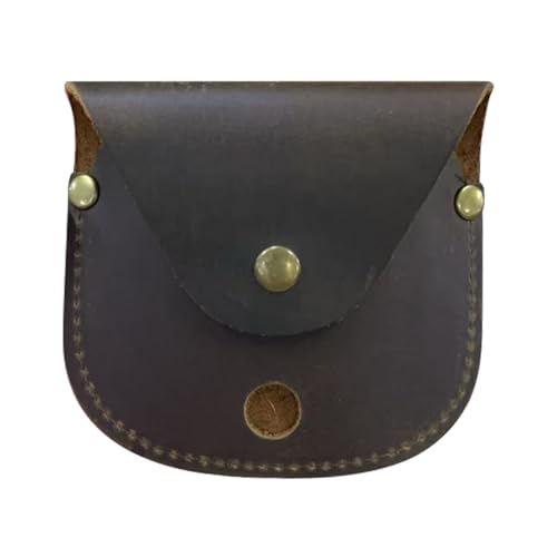 YANBOYI Brújulas de bolsillo hechas a mano de latón envejecido, estuche de cuero, collar de cadena, decoración para exteriores