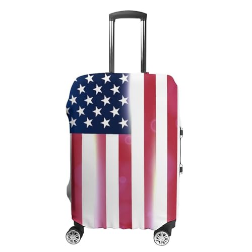 Carry On Luggage Cover Red Blue White American Flag (56) Anti Scratch Travel Luggage Cover Suitcase Protector Suitcase Covers