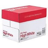 コピー用紙 A4 High White 白色度95% 紙厚0.092mm 5000枚(500×10)