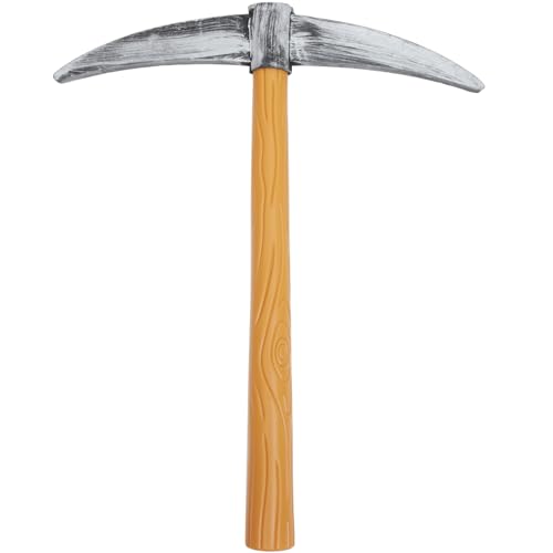 AOKWAWALIY Pickaxe Shovel Props Foam Pickaxe Cosplay Pickaxe Safe Shovel Prop Fake Shovel Tool Halloween Costume Accessories, 49.00X41.00X4.50CM, As Shown1