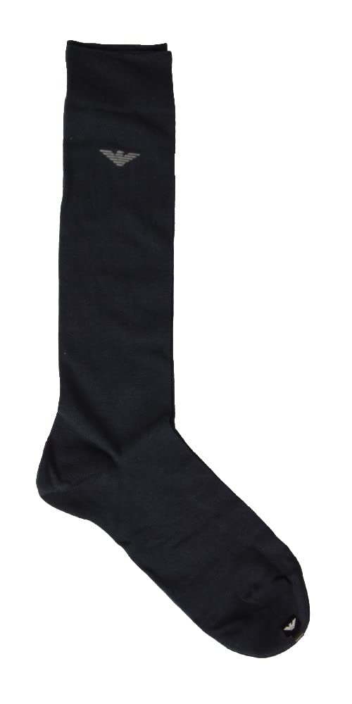 Emporio Armani Herren Lange Socken 2 Paar Socken hohe Socken Baumwolle Geschenkbox Artikel 302301 2F283