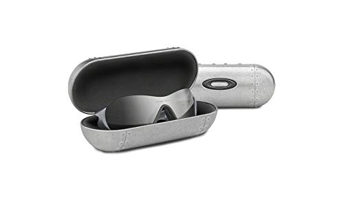Oakley Capa de óculos de sol grande de metal para a maioria das armações, Prata, tamanho �nico
