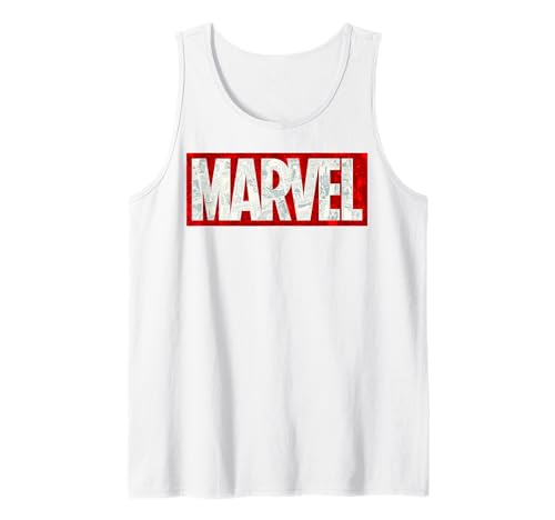 Débardeur Marvel Comic Strip Logo Fill pour Homme en Coton Noir