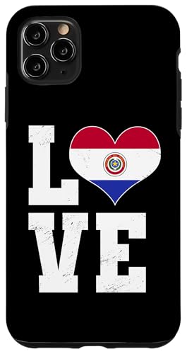 Love Paraguay Wear Bandera Paraguaya Corazón Carcasa para iPhone 11 Pro Max