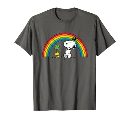 Peanuts - Snoopy and Woodstock St. Patrick's Day Rainbow T-Shirt