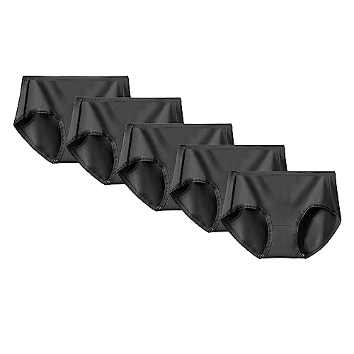 Slip en dentelle extensible sous-vêtement respirant femme lot de 5 noir XL