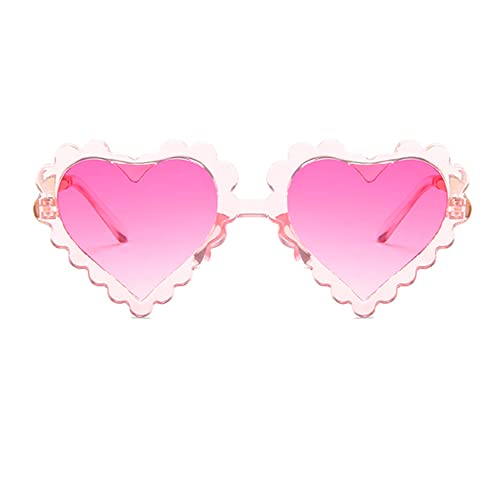 UTTPLL Kids Girl Heart Shaped Sunglasses Halloween Christmas Party Glasses for Photography Outdoor Beach UV 400 Protection2