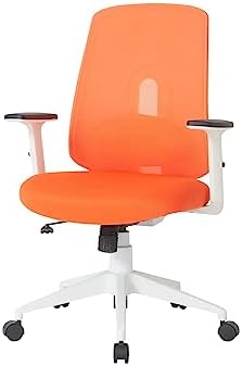 Nouhaus Palette Ergonomic Office Chair Comfortable Swivel Computer Desk Chair, Lumbar Adjust Rolling Chair. (Bright Orange)