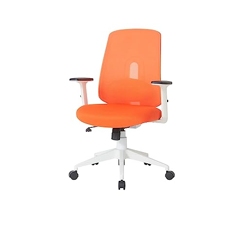 Nouhaus Palette Ergonomic Office Chair Comfortable Swivel Computer Desk Chair, Lumbar Adjust Rolling Chair. (Bright Orange) #TOP9