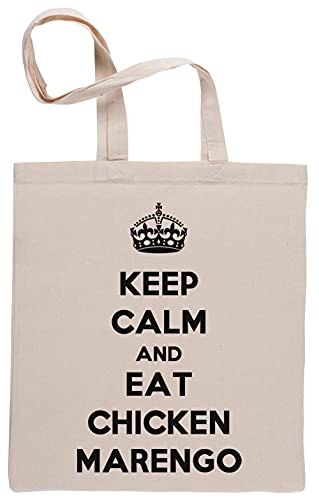 Keep Calm And Eat Chicken Marengo Einkaufstasche Beige Shopping Bag Beige