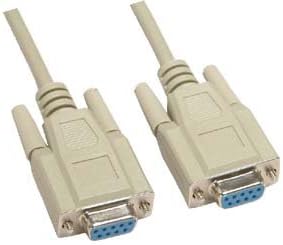 100Ft DB9 Female to Female Serial Cable, 1 Pack