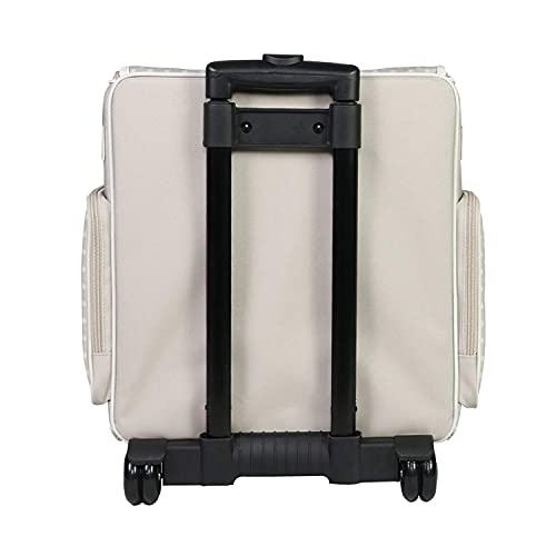 Everything Mary Collapsible Rolling Scrapbook Tote – Tan Dot Craft Bag with Wheels – Portable Storage Organizer for Scrapbooking, Papercraft & Art Supplies by Everything Mary - Image 7