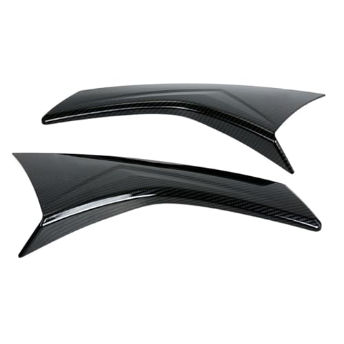 車のリアウィンドウサイドスポイラー Car Rear Window C Pillar Panel Strip Cover Sticker for Chrome Carbon Fiber Decals for Subaru XV Crosstrek GT 2