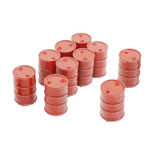 【Dimensioni】Ogni mini barile di petrolio misura circa 8 x 8 x 12,5 mm, rendendoli adatti per ambienti di modelli in HO