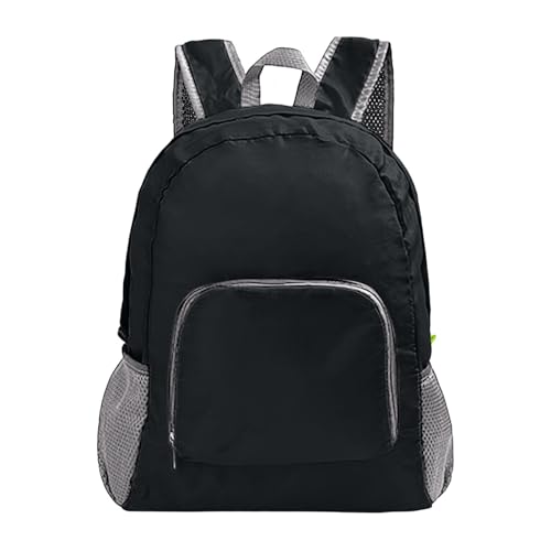 Bulk Lightweight Hiking Backpack Compact Travel Daypack For Outdoor Activities Mountaineering And (Black, One Size)