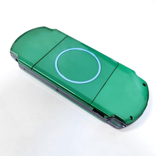Image of Hzxkqmil Replacement Housing Shell Full Kit Faceplate Case Cover Repair Parts for Sony PSP 3000 PSP3000 Console (Green)