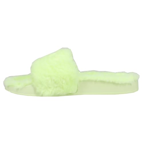 PUMA Womens Leadcat 2.0 Ylm Fluff Slide Casual Sandals Casual - Green3