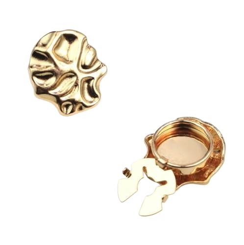 Button Cover Trendy Abstract Shape - Decorative Elegant Trendy Design Round Button for Shirts Jackets Blazers - Fashion No Sewing Accessory (1 Pair)-image-11