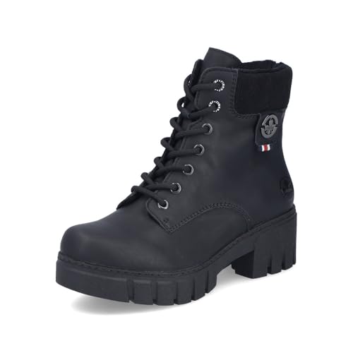 Rieker Botines clásicos de mujer 74532, botines sueltos para mujer, Negro 00., 38 EU