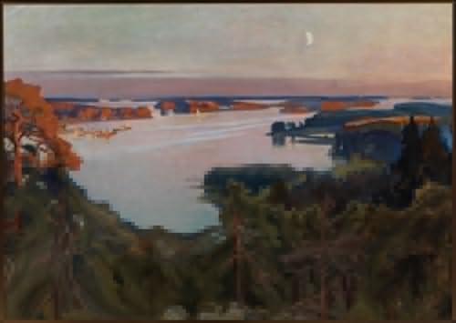 Tableau vue sur Haikko Albert Edelfelt pour habiller un grand mur vide