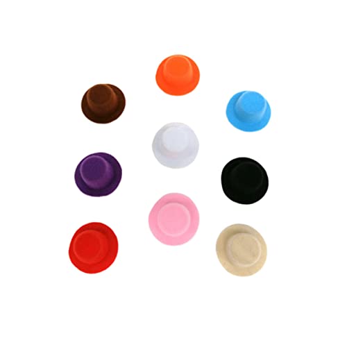 Gogogmee 9 Pçs Miniaturas Brinquedos Variados Mini Chapéu Chapéu Em Miniatura Chapéu De Artesanato B