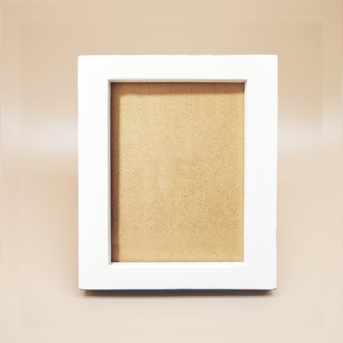 Image of 4x5 Picture Frames White. Solid Wood, Plastic Panel.The Protective Film Must be Removed.Front Window Opening 3.8x4.8 inch.