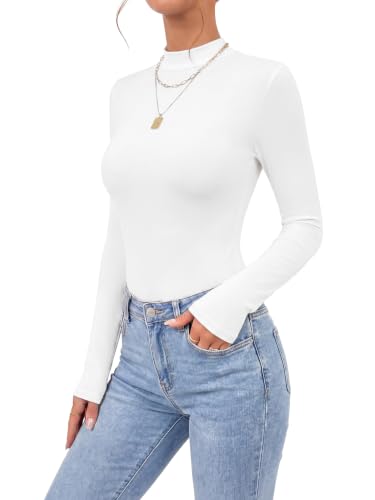 Image of OPOIPIN Women's Long Sleeve Basic Bodysuit