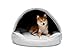 Bjird Hundebett & Hundehütte in einem - Hundehaus mit Dach für kleine und mittelgroße Hunde - Hundehöhle - Hundebox - Hundesofa - Bezug abnehmbar & waschbar - stabiles Hundekorb - 82x58 cm