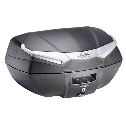 Kappa Topcase Kvanguard Monokey maleta de aluminio plata con reflector para moto