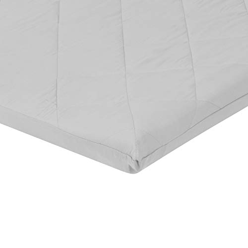 Image of Gray Pack 'n Play Quilted Mattress Sheet - Ultra-Soft, Comfortable Portable Crib Mattress Sheet for Boys & Girls; Playpen or Mini Crib Fitted Sheet with Quilted Top