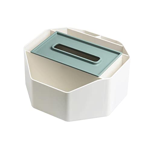 Bonito Cubierta de Caja de pañuelos de plástico Soporte de Caja de pañuelos Giratorio Caja de pañuelos Moderna Dispensador Organizador Decorativo para baño práctico