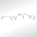 Produktbild IMPTS Deckenstrahler LED Weiss, Strahler Deckenstrahler 6 Flammig, Deckenleuchte Schwenkbar inkl. LED GU10 Lampen 3W Warmweiß 280LM, Modern Deckenspot für Flur, Küche, Wohnzimmer, Schlafzimmer