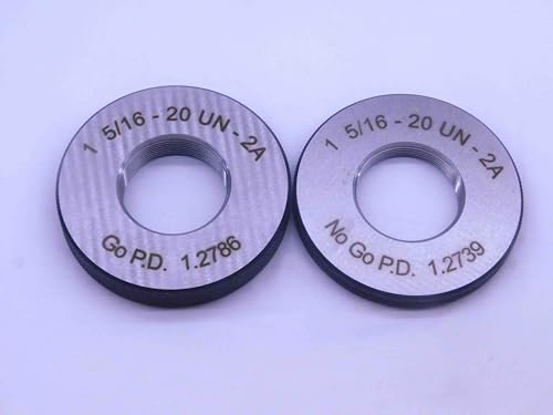 New 1 5/16 20 UN 2A Solid Thread Ring GAGES 1.3125 GO NO GO PDS= 1.2786 & 1.2739 - DW31577MSAF
