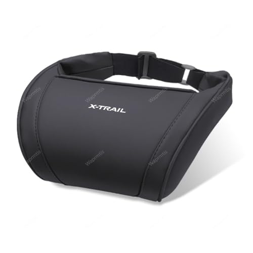 エクストレイル 車用ヘッドレスト ネックパッド エクストレイル T33系 T32系 調節可能 頚椎サポート 枕 U字型 車 ヘッドレスト 運転席 旅行 ドライブ ネックパッド(ブラック)