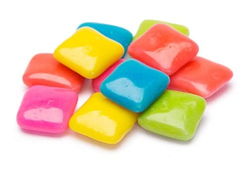 Bayside Candy Chiclets - Goma de mascar - Recambios de máquina de chicles - Caramelos a granel chiclets de frutas tropicales 3 libras