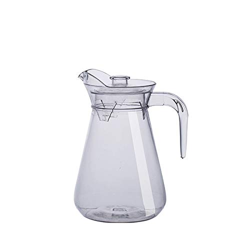 Jarra Con Tapa Madera Jarra De Agua De Cristal Ecooe 1.8L Con Tapa De Madera | Ideal Para Nevera, Zumos, Té, Café Y Bebidas Frías/calientes Jarra Borosilicato Frío Calor