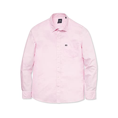 Image of Arrow Solid Slim Fit Mens Casual Shirts - 100% Cotton, Breathable & Comfortable, Full Sleeves Shirt for Men
