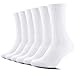 Produktbild TUUHAW Socken Herren Damen 6 Paar Sportsocken Atmungaktive tennissocken,Weiß 43-46