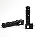 Minho Black CNC Folding Motorcycle Bicycle Foot Pegs M8 Rear Footrest Peg Footpeg For Mini Bike Parts Honda Grom MSX125 M8 Install Hole