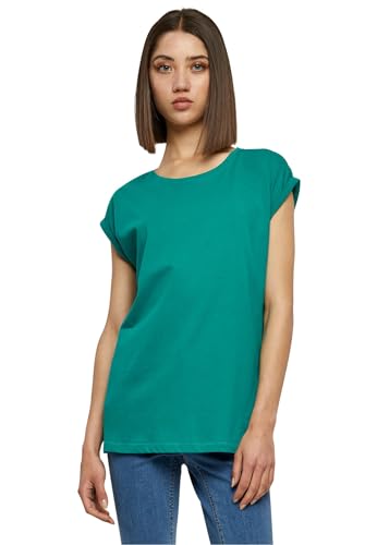 Urban Classics Femme Ladies Extended Shoulder Tee T Shirt, Fresh Green, M EU