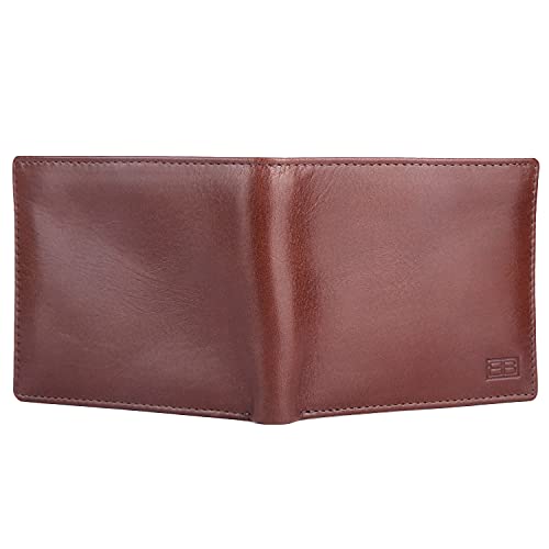 Image of Brooklyn Bridge Timeless Appeal, Maximum Security Leather Bifold Wallet - A Stylish RFID-Protected Card Holder for Men & Women