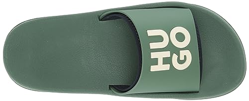 Image of HUGO Men's Stacked Logo Slide Sandal
