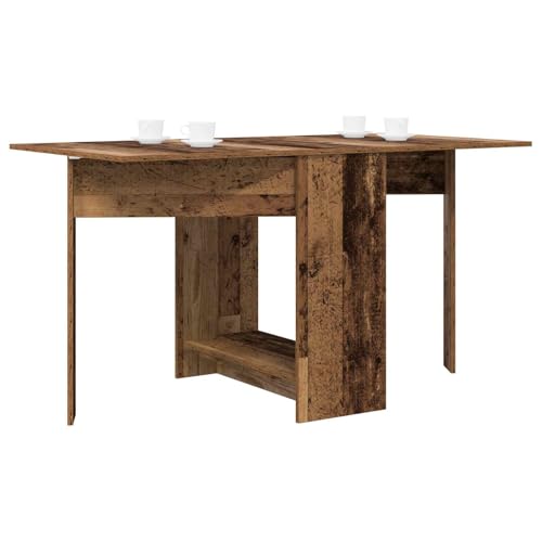 vidaXL Table à dîner 138 x 70 x 73,5 cm Bois d'ingénierie Bois Ancien, Table à Manger rectangulaire Moderne, Design Extensible, résistante à l'eau,...